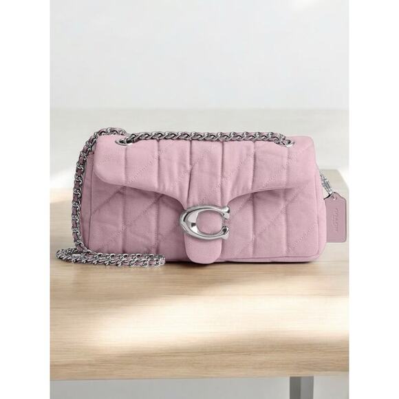 NWT Coach CBG31 Quilted Denim Tabby 26 Shoulder Bag - Picture 1 of 9